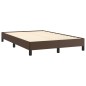 vidaXL Estructura de cama de cuero sintético marrón 120x200 cm