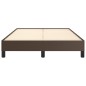 vidaXL Estructura de cama de cuero sintético marrón 120x200 cm