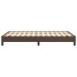vidaXL Estructura de cama de cuero sintético marrón 120x200 cm