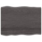 vidaXL Tablero mesa madera tratada roble borde vivo marrón 80x60x2 cm vidaXL Tablero mesa madera tratada roble borde vivo marrón 80x60x2 cm