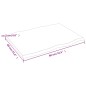 vidaXL Tablero mesa madera tratada roble borde vivo marrón 80x60x2 cm vidaXL Tablero mesa madera tratada roble borde vivo marrón 80x60x2 cm