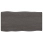 vidaXL Tablero mesa madera tratada roble borde vivo marrón 80x40x2 cm vidaXL Tablero mesa madera tratada roble borde vivo marrón 80x40x2 cm