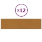 vidaXL Paneles de pared 12 uds terciopelo marrón 60x15 cm 1,08 m²