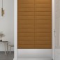 vidaXL Paneles de pared 12 uds terciopelo marrón 60x15 cm 1,08 m²
