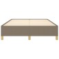 vidaXL Estructura de cama de tela gris taupe 140x190 cm