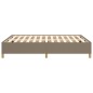 vidaXL Estructura de cama de tela gris taupe 140x190 cm