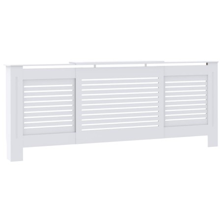 vidaXL Cubierta para radiador MDF blanco 205 cm
