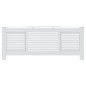vidaXL Cubierta para radiador MDF blanco 205 cm
