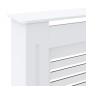 vidaXL Cubierta para radiador MDF blanco 205 cm