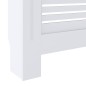 vidaXL Cubierta para radiador MDF blanco 205 cm