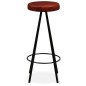 vidaXL Taburetes de barra de cocina 4 unidades cuero auténtico vidaXL Taburetes de barra de cocina 4 unidades cuero auténtico