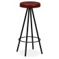 vidaXL Taburetes de barra de cocina 4 unidades cuero auténtico vidaXL Taburetes de barra de cocina 4 unidades cuero auténtico
