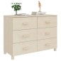 vidaXL Aparador HAMAR madera de pino maciza marrón miel 113x40x80 cm vidaXL Aparador HAMAR madera de pino maciza marrón miel 113x40x80 cm