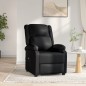 vidaXL Sillón reclinable eléctrico de cuero sintético negro vidaXL Sillón reclinable eléctrico de cuero sintético negro