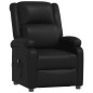 vidaXL Sillón reclinable eléctrico de cuero sintético negro vidaXL Sillón reclinable eléctrico de cuero sintético negro