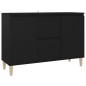 vidaXL Aparador de madera ingeniería negro 103,5x35x70 cm vidaXL Aparador de madera ingeniería negro 103,5x35x70 cm
