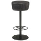 vidaXL Taburete de cocina de cuero auténtico negro vidaXL Taburete de cocina de cuero auténtico negro
