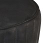 vidaXL Taburete de cocina de cuero auténtico negro vidaXL Taburete de cocina de cuero auténtico negro