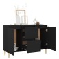 vidaXL Aparador de madera ingeniería negro 103,5x35x70 cm vidaXL Aparador de madera ingeniería negro 103,5x35x70 cm
