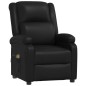 vidaXL Sillón de masaje eléctrico cuero sintético negro vidaXL Sillón de masaje eléctrico cuero sintético negro