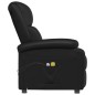 vidaXL Sillón de masaje eléctrico cuero sintético negro vidaXL Sillón de masaje eléctrico cuero sintético negro