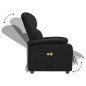 vidaXL Sillón de masaje eléctrico cuero sintético negro vidaXL Sillón de masaje eléctrico cuero sintético negro