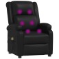 vidaXL Sillón de masaje eléctrico cuero sintético negro vidaXL Sillón de masaje eléctrico cuero sintético negro