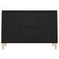 vidaXL Aparador de madera ingeniería negro 103,5x35x70 cm vidaXL Aparador de madera ingeniería negro 103,5x35x70 cm