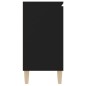 vidaXL Aparador de madera ingeniería negro 103,5x35x70 cm vidaXL Aparador de madera ingeniería negro 103,5x35x70 cm