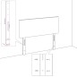 vidaXL Cabeceros 2 unidades de terciopelo gris claro 80x5x78/88 cm