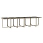 vidaXL Juego comedor jardín 17 pzas con cojines ratán sintético beige