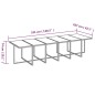 vidaXL Juego comedor jardín 17 pzas con cojines ratán sintético beige