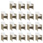 vidaXL Juego comedor jardín 19 pzas con cojines ratán sintético beige