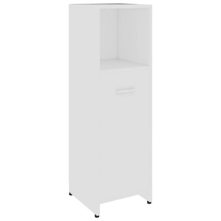 vidaXL Armario de baño madera contrachapada blanco 30x30x95 cm