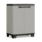 Keter Mueble bajo de almacenamiento Planet gris y negro Keter Mueble bajo de almacenamiento Planet gris y negro