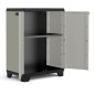 Keter Mueble bajo de almacenamiento Planet gris y negro Keter Mueble bajo de almacenamiento Planet gris y negro