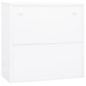 vidaXL Armario de oficina de acero blanco 90x40x90 cm