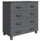 vidaXL Aparador HAMAR madera maciza pino gris oscuro 79x40x80cm vidaXL Aparador HAMAR madera maciza pino gris oscuro 79x40x80cm