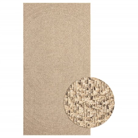 vidaXL Alfombra con aspecto de yute interior y exterior 80x150 cm