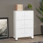 vidaXL Baúl de almacenaje industrial metal blanco 75x40x115 cm vidaXL Baúl de almacenaje industrial metal blanco 75x40x115 cm