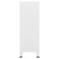 vidaXL Baúl de almacenaje industrial metal blanco 75x40x115 cm vidaXL Baúl de almacenaje industrial metal blanco 75x40x115 cm