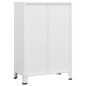 vidaXL Baúl de almacenaje industrial metal blanco 75x40x115 cm vidaXL Baúl de almacenaje industrial metal blanco 75x40x115 cm