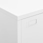 vidaXL Baúl de almacenaje industrial metal blanco 75x40x115 cm vidaXL Baúl de almacenaje industrial metal blanco 75x40x115 cm