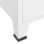 vidaXL Baúl de almacenaje industrial metal blanco 75x40x115 cm vidaXL Baúl de almacenaje industrial metal blanco 75x40x115 cm