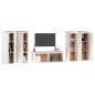 vidaXL Muebles para TV 5 piezas madera maciza de pino blanco vidaXL Muebles para TV 5 piezas madera maciza de pino blanco