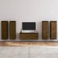 vidaXL Muebles para TV 5 piezas madera maciza de pino marrón miel vidaXL Muebles para TV 5 piezas madera maciza de pino marrón miel