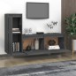 vidaXL Muebles para TV 2 piezas madera maciza de pino gris vidaXL Muebles para TV 2 piezas madera maciza de pino gris