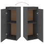 vidaXL Muebles para TV 2 piezas madera maciza de pino gris vidaXL Muebles para TV 2 piezas madera maciza de pino gris