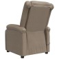 vidaXL Sillón reclinable eléctrico de cuero sintético color capuchino vidaXL Sillón reclinable eléctrico de cuero sintético color capuchino