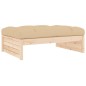vidaXL Juego de muebles de jardín 5 piezas y cojines madera maciza vidaXL Juego de muebles de jardín 5 piezas y cojines madera maciza